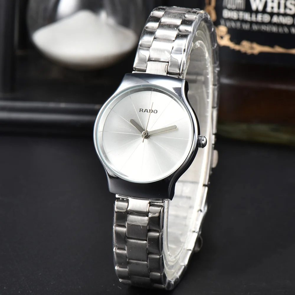 Лучшие продажи Оригинальных часов Rado в классическом стиле, женские часы из нержавеющей стали, простые модные часы, качественные спортивные водонепроницаемые часы AAA Изображение 2