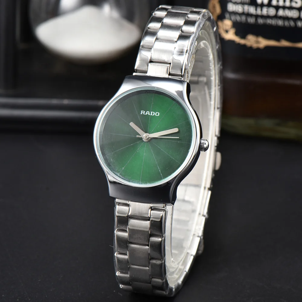 Лучшие продажи Оригинальных часов Rado в классическом стиле, женские часы из нержавеющей стали, простые модные часы, качественные спортивные водонепроницаемые часы AAA Изображение 3
