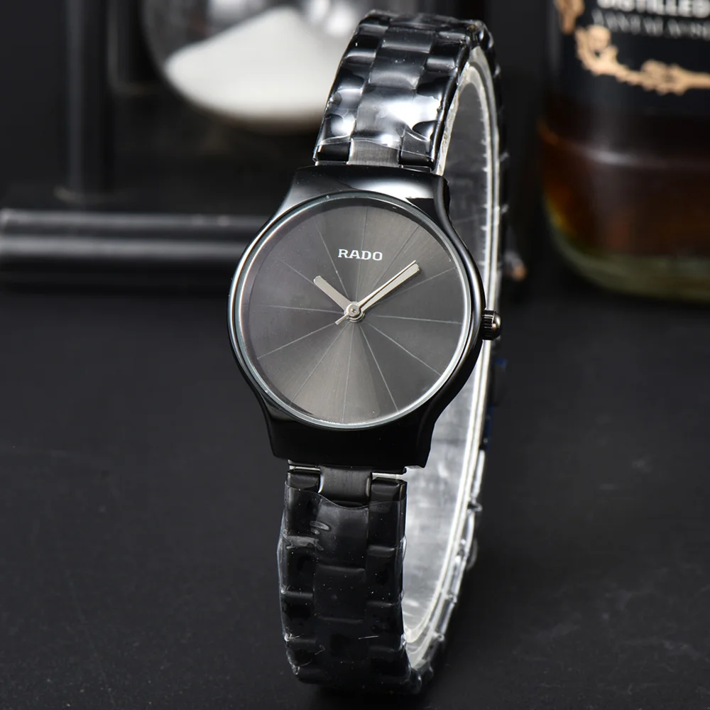 Лучшие продажи Оригинальных часов Rado в классическом стиле, женские часы из нержавеющей стали, простые модные часы, качественные спортивные водонепроницаемые часы AAA Изображение 5