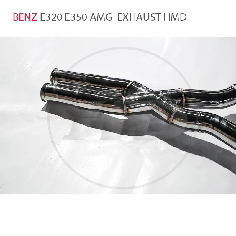 Коллектор Выхлопной Системы из Нержавеющей Стали HMD для Mercedes Benz E320 E350 3.0T Автозапчасти Изготовленный на Заказ Клапан Глушителя для Автомобиля Изображение 5