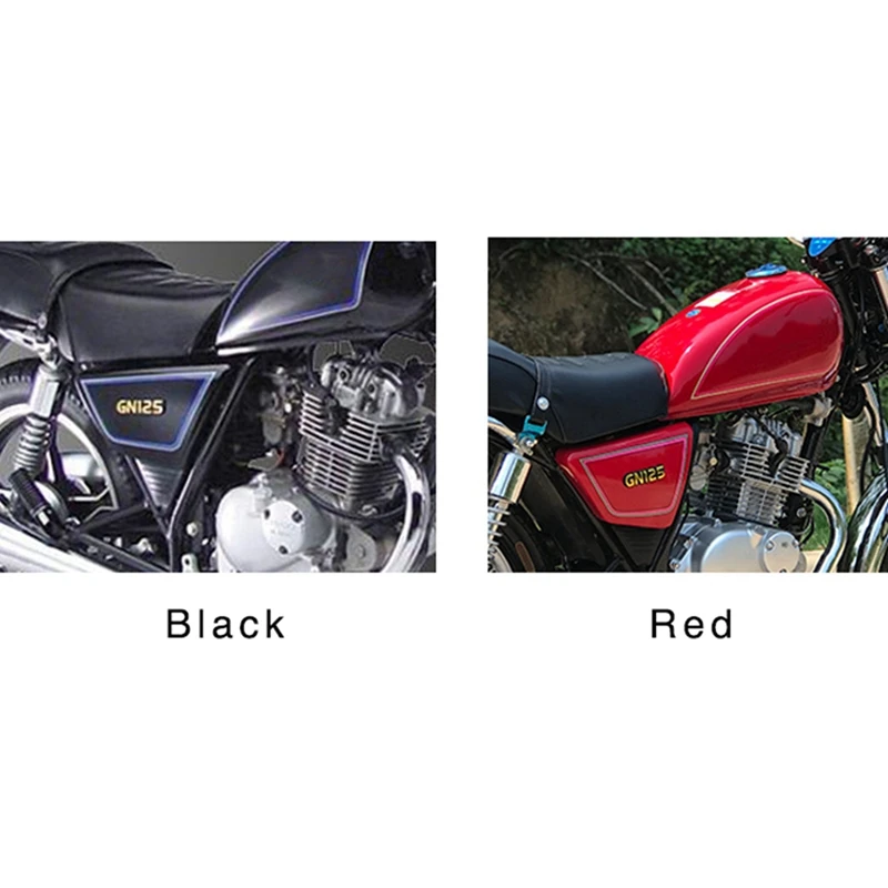 6X Красная рамка боковой крышки аккумуляторной батареи мотоцикла, Боковые крышки, панели для Suzuki GN125 GN 125 Изображение 3