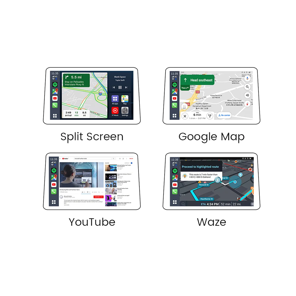 CarlinKit Carplay Mini Ai Box Беспроводной CarPlay Android 11, 8 + 128 Г Автоматический Мультимедийный плеер 4GLTE WIFI Аудио GPS Netflix YouTube Изображение 0