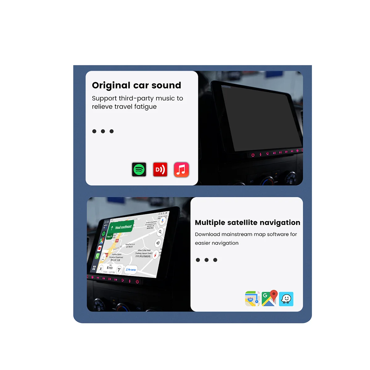 CarlinKit Carplay Mini Ai Box Беспроводной CarPlay Android 11, 8 + 128 Г Автоматический Мультимедийный плеер 4GLTE WIFI Аудио GPS Netflix YouTube Изображение 3