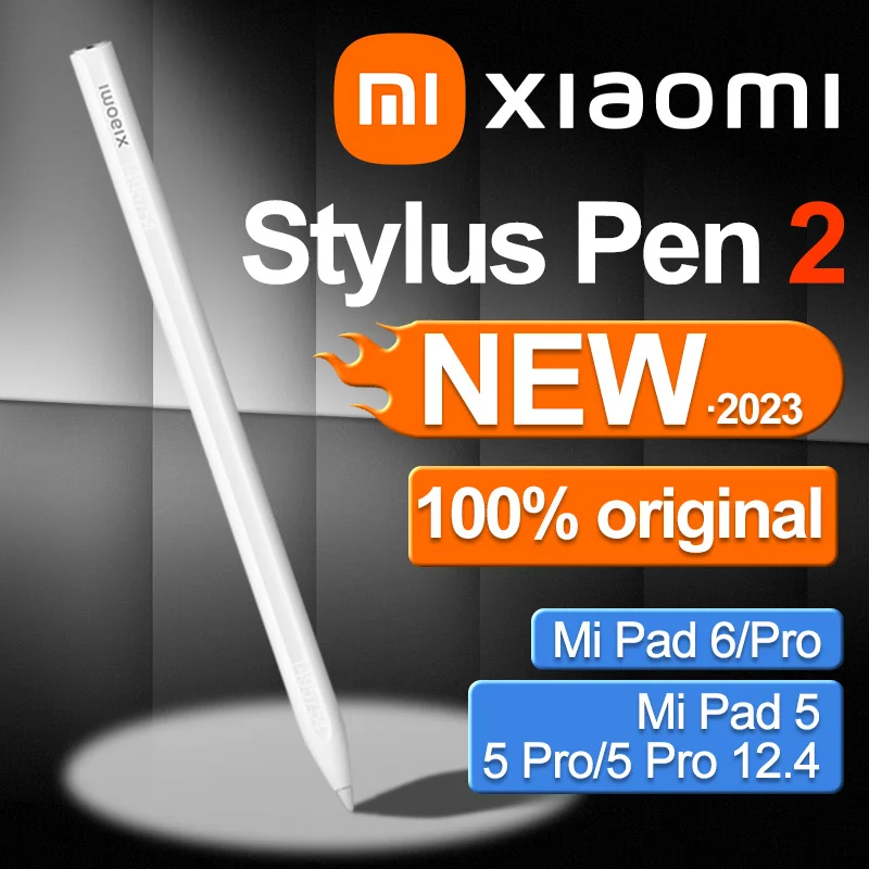 2023 НОВЫЙ Оригинальный Xiaomi Stylus Pen 2 Магнитная Смарт-Ручка для Планшета Mi Pad 5/6 Pad 5 Pro/6 Pro Тонкий Карандаш Для Рисования 4096 Sens Изображение 0