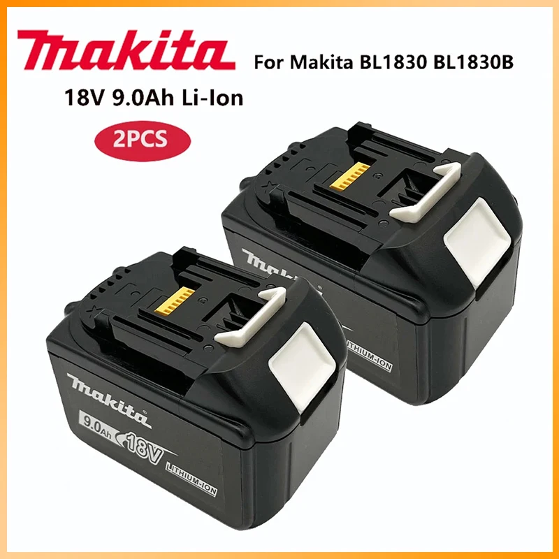 Новый Аккумулятор Makita 18V 9.0Ah BL1830 BL1830B BL1840 BL1840B BL1850 BL1850B Светодиодный Индикатор Перезаряжаемой Батареи Изображение 0