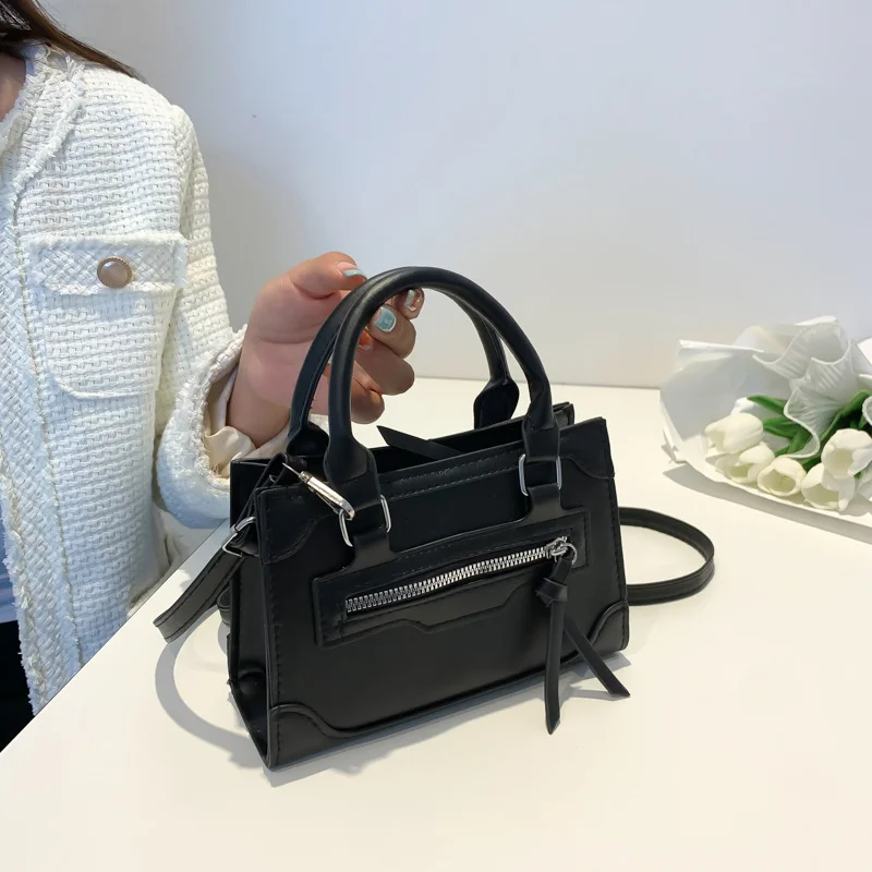 Дизайнерская сумка класса люкс 2023, Новая стильная женская сумка, кожаная женская сумка, модные однотонные сумки через плечо высокого качества Изображение 2