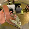 Туфли-лодочки Rosie Glass saandal, ПВХ-лодочки Begum, украшенные кристаллами, с заостренными носками, на прозрачном скульптурном каблуке Изображение 5