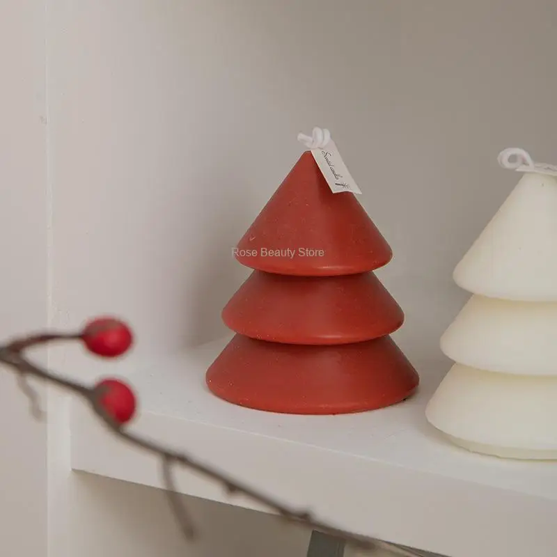 3D Рождественская елка, силиконовая форма для свечей, креативный снеговик, ароматерапия, гипсовое мыло, смола для изготовления рождественских поделок, подарки Изображение 1