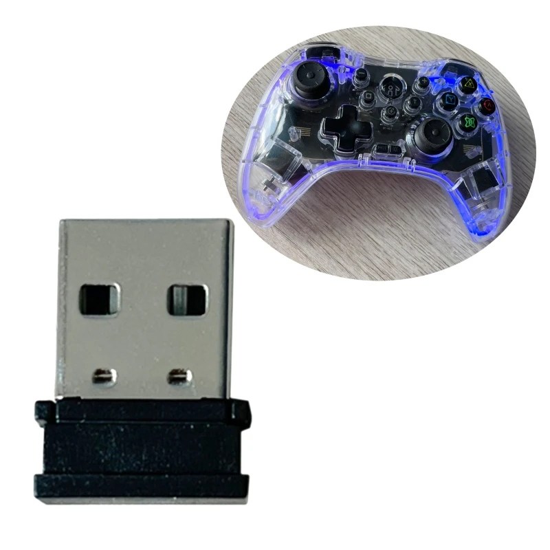 USB-приемник 2. Bluetooth-совместимый адаптер для беспроводной консоли Gamepad для S03 Изображение 3