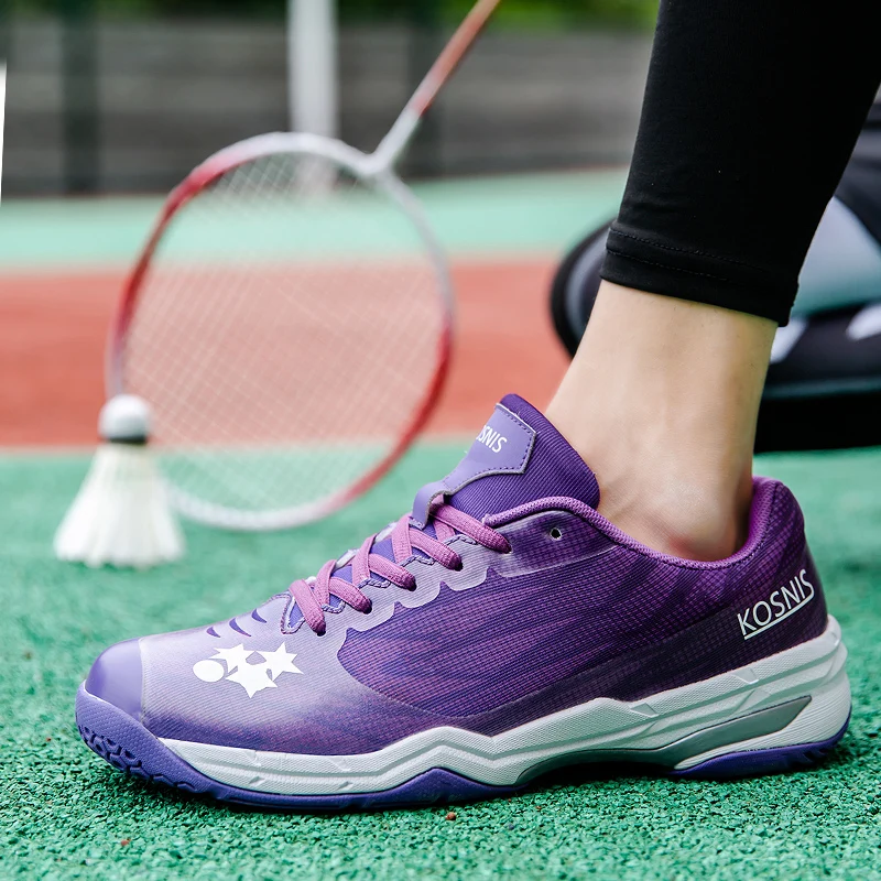 Модная повседневная удобная обувь для бадминтона, Дышащая нескользящая спортивная обувь для тенниса, мужская и женская спортивная обувь Изображение 0