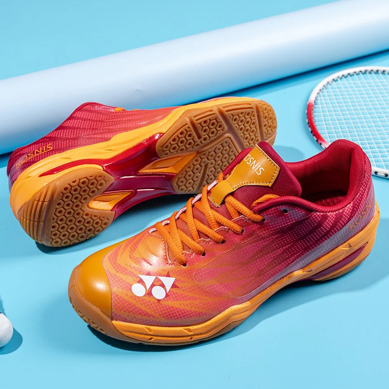 Модная повседневная удобная обувь для бадминтона, Дышащая нескользящая спортивная обувь для тенниса, мужская и женская спортивная обувь Изображение 3