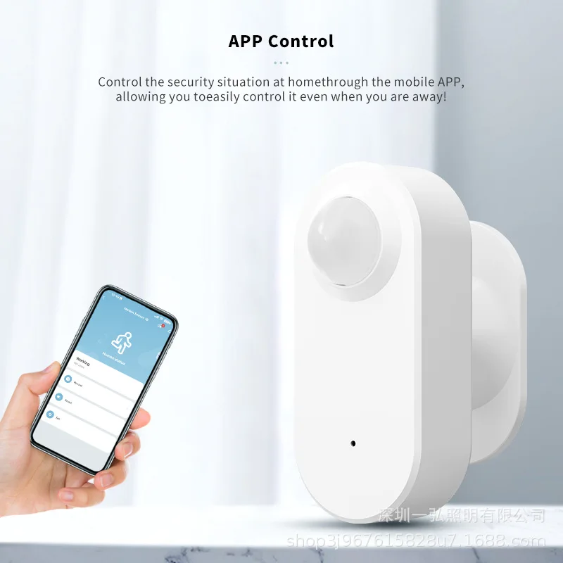 Датчик движения тела Tuya WiFi ZigBee Smart PIR Детектор охранной сигнализации Smart Life Home Работает с Alexa Google Home Изображение 1