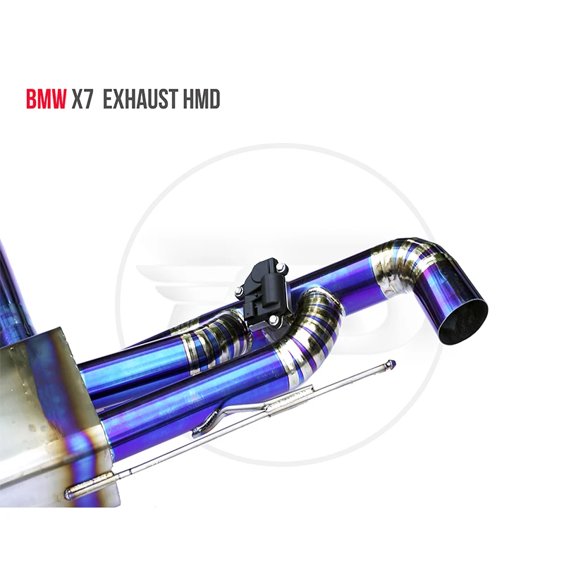 Выхлопные системы Из Титанового сплава HMD Подходят Для BMW X5 X6 X7 G05 G06 G07 Модифицированные Автомобильные Аксессуары Для Электронного Клапана Глушителя Изображение 4