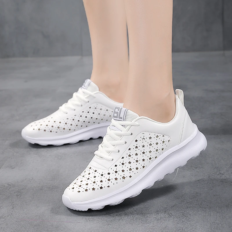 Женские туфли для гольфа большого размера 35-42, легкие черные белые модные кроссовки для гольфистов для девочек, тренировочная обувь, дышащая Изображение 4
