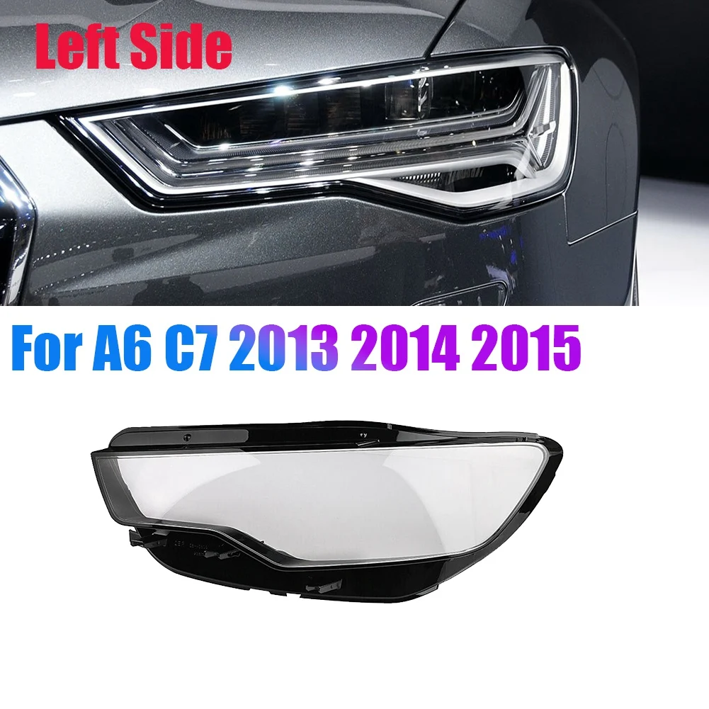Для -Audi A6 C7 2013-2015 Крышка объектива фары автомобиля Головной фонарь абажур в виде ракушки Крышка Автофара слева Изображение 2