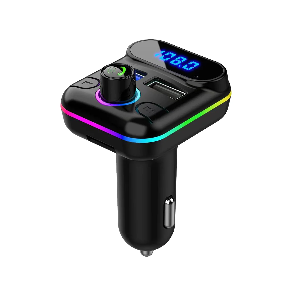 Автомобильный громкой связи M33 с Bluetooth-совместимым FM-передатчиком 5.0, комплект зарядного устройства с двумя USB, MP3-плеер, проигрыватель дисков Изображение 5