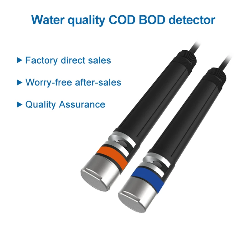 Анализатор датчика COD BOD Онлайн-система COD COB Самоочищающаяся RS485 Высокой точности для мониторинга воды и сточных вод Изображение 1