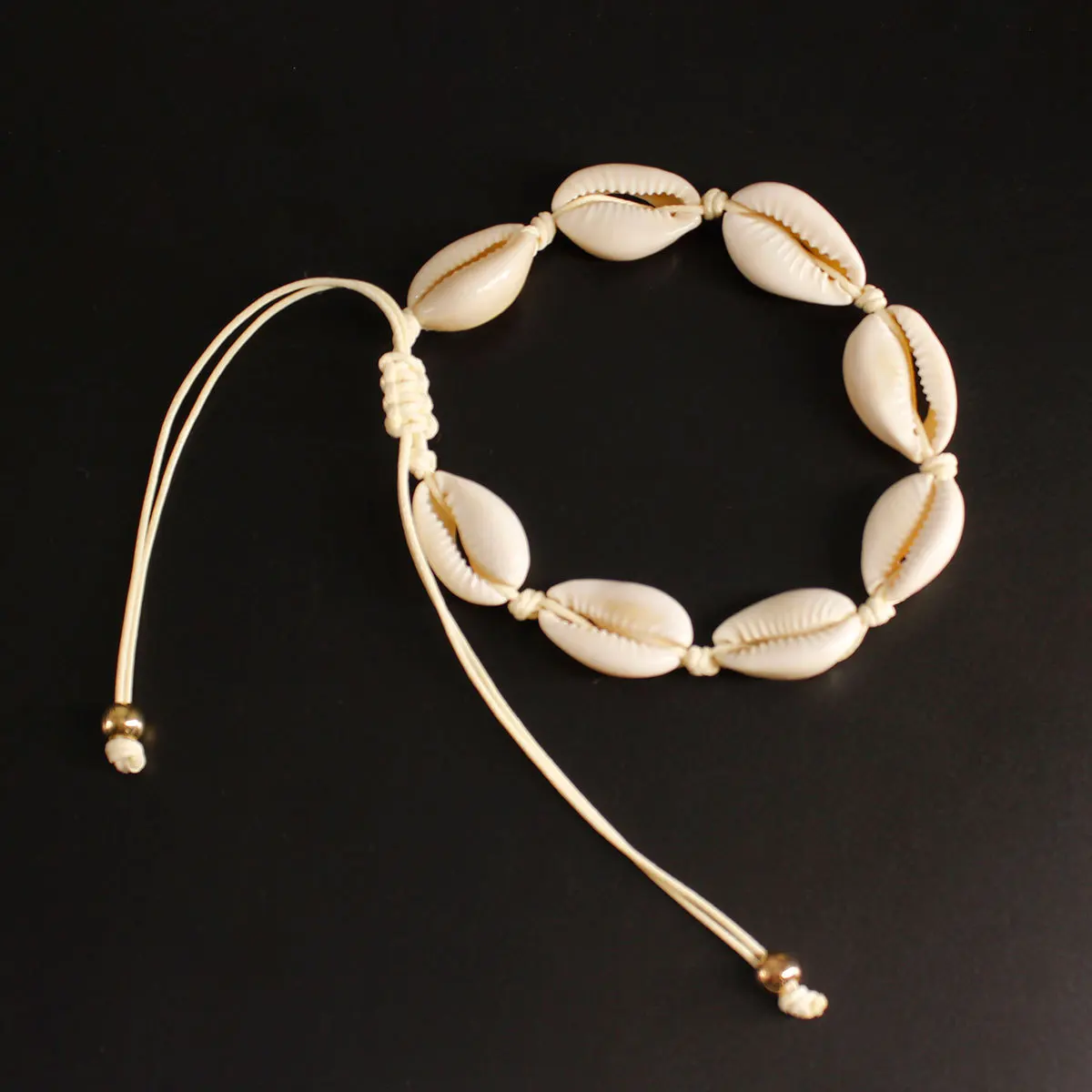 20 шт./лот, модный браслет из натуральной раковины, регулируемый браслет для женских украшений Изображение 4