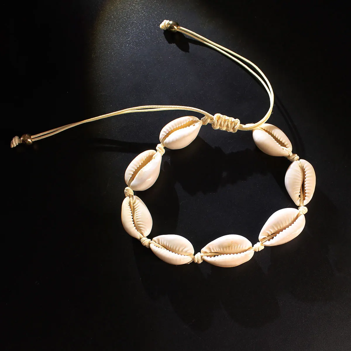 20 шт./лот, модный браслет из натуральной раковины, регулируемый браслет для женских украшений Изображение 5