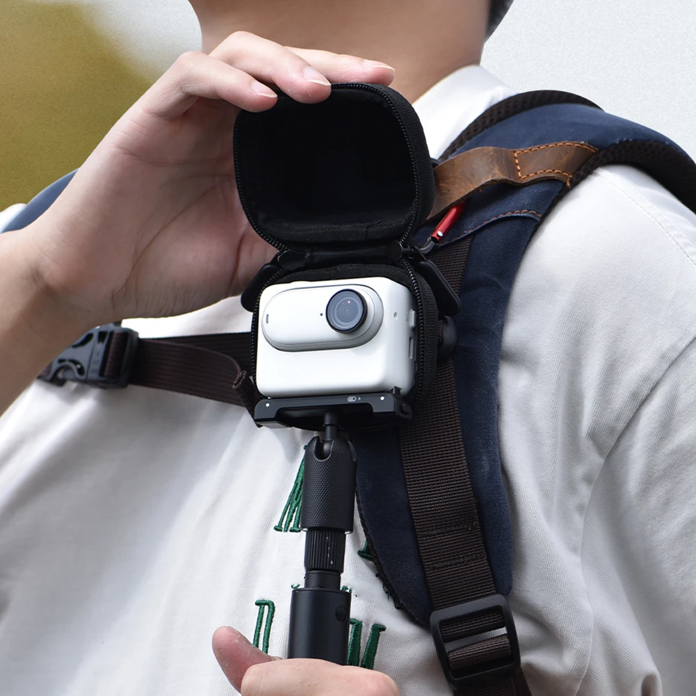Мягкий защитный органайзер, брызгозащищенная сумка для хранения спортивной камеры, портативный чехол для хранения спортивной камеры Insta360 GO3 Изображение 2
