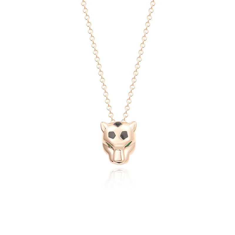 Высококачественное ожерелье из стерлингового серебра 925 пробы с подвеской в виде животного леопарда, персонализированный ювелирный подарок для женщин, подарок на День рождения Изображение 5