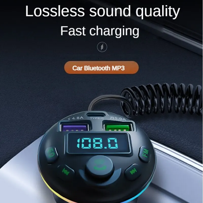 5.0 Автомобильная Bluetooth Быстрая зарядка PD QC Быстрая зарядка MP3-плеера 