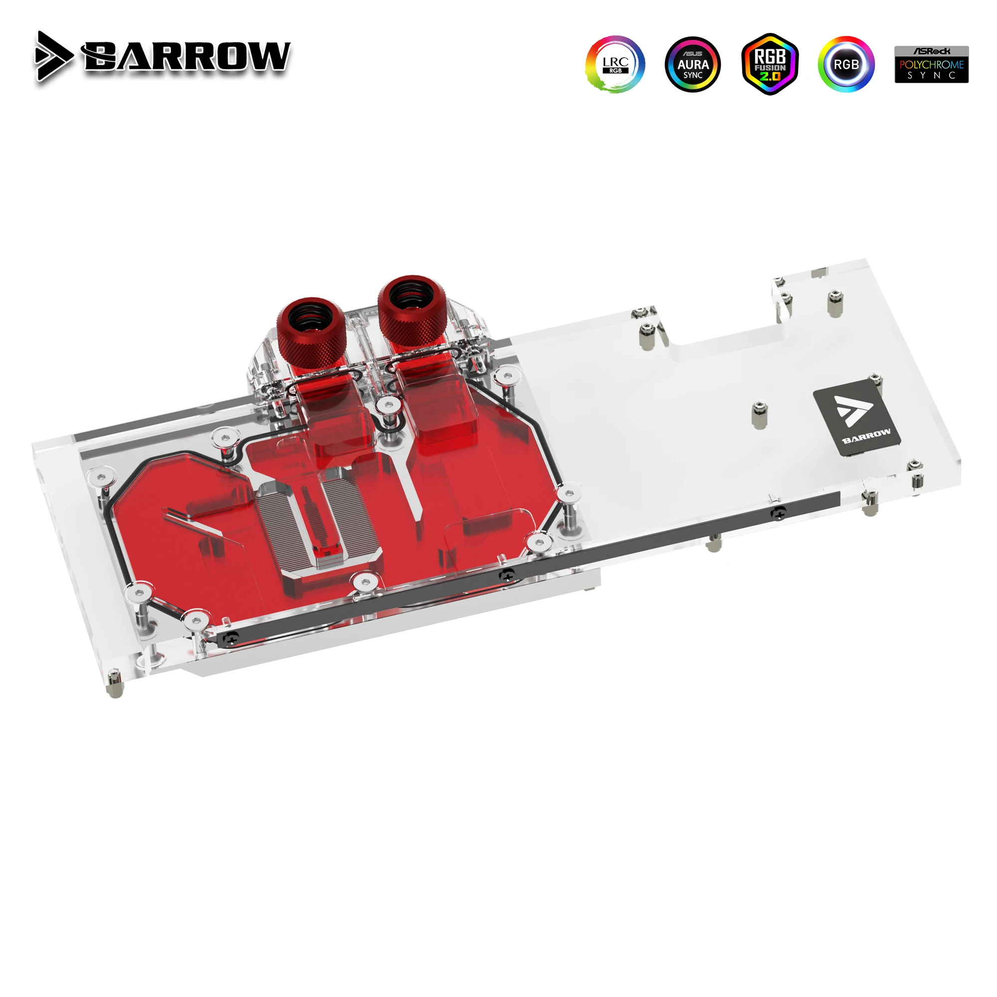 Водяной блок графического процессора Barrow для видеокарты VGA Colorful RTX 3070 Advanced OC Cooler 5V ARGB 3PIN Изображение 0