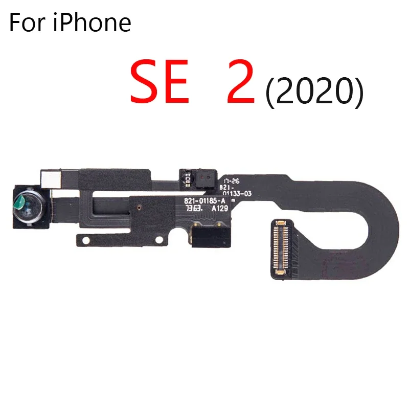 Оригинальная замена фронтальной камеры для iPhone XR Xs 6 6s 7 8 Plus SE Датчик приближения Маленькая фронтальная камера Гибкий кабель Запчасти для телефона Изображение 4