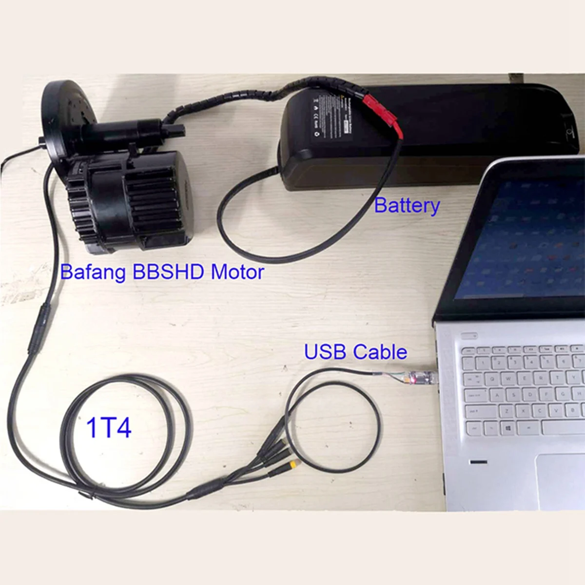 Электрический Велосипед USB Кабель для Программирования Bafang BBS03 BBSHD Программирование Среднеприводного Двигателя BBS01 BBS02 Ebike для Bafang Изображение 1