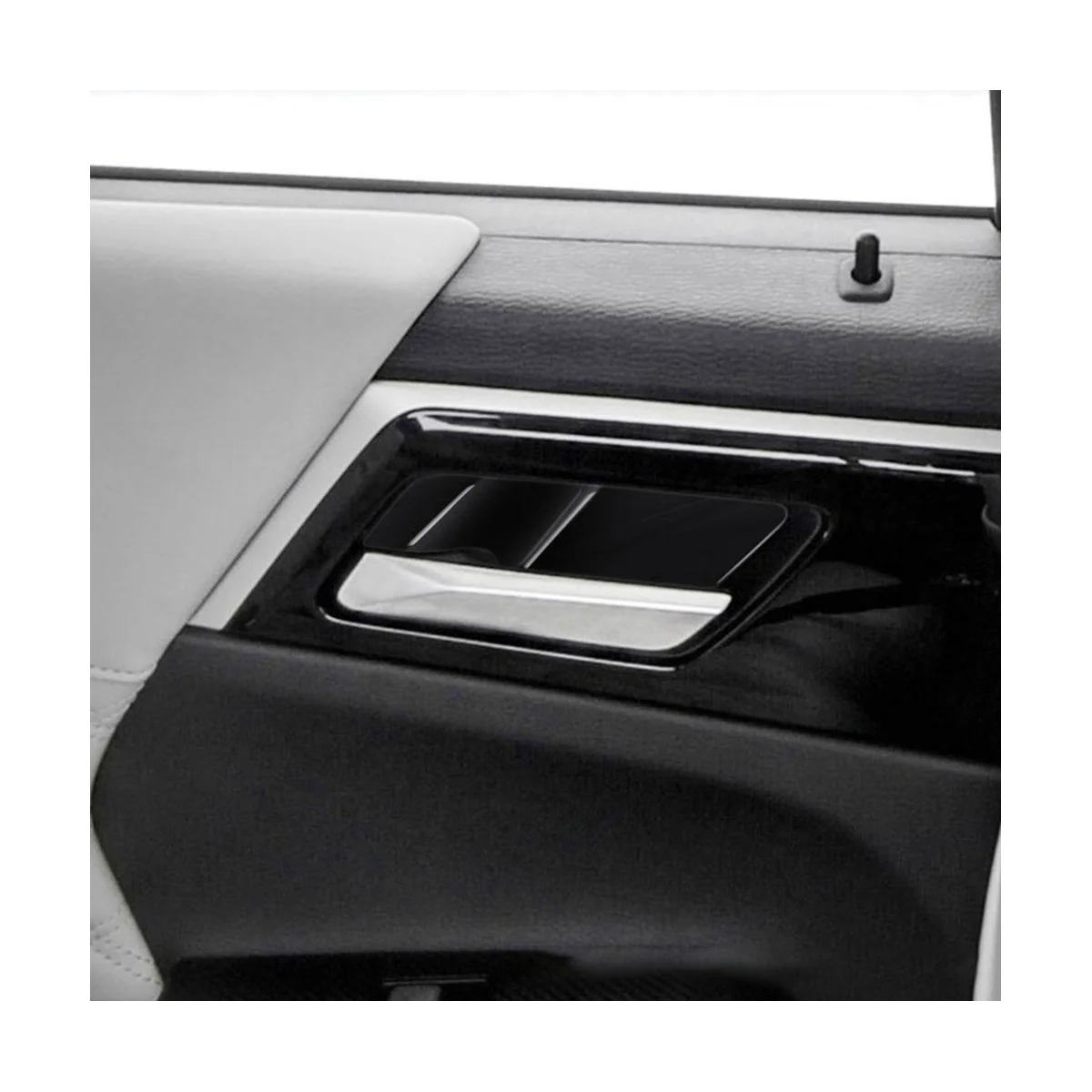 Для Mitsubishi Outlander 2022 2023 Аксессуары автомобиль Ярко-черная внутренняя дверная ручка Украшение чаши Наклейка на накладку Изображение 5