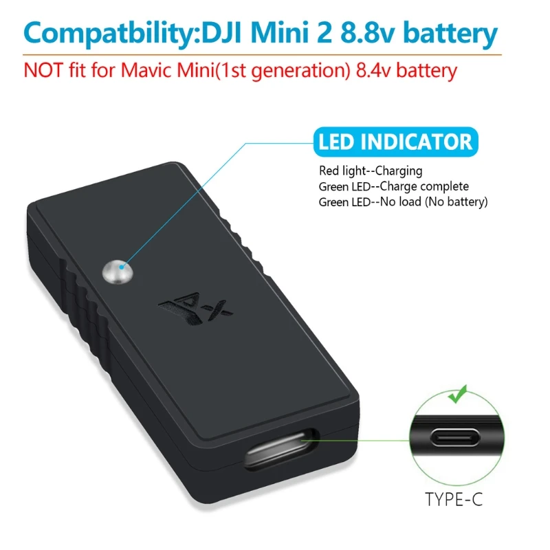 2023 Новинка для mavic Mini Battery USB Портативный мини-концентратор для зарядки для mavic Mini Accessories QC3.0 5V 3A Изображение 2