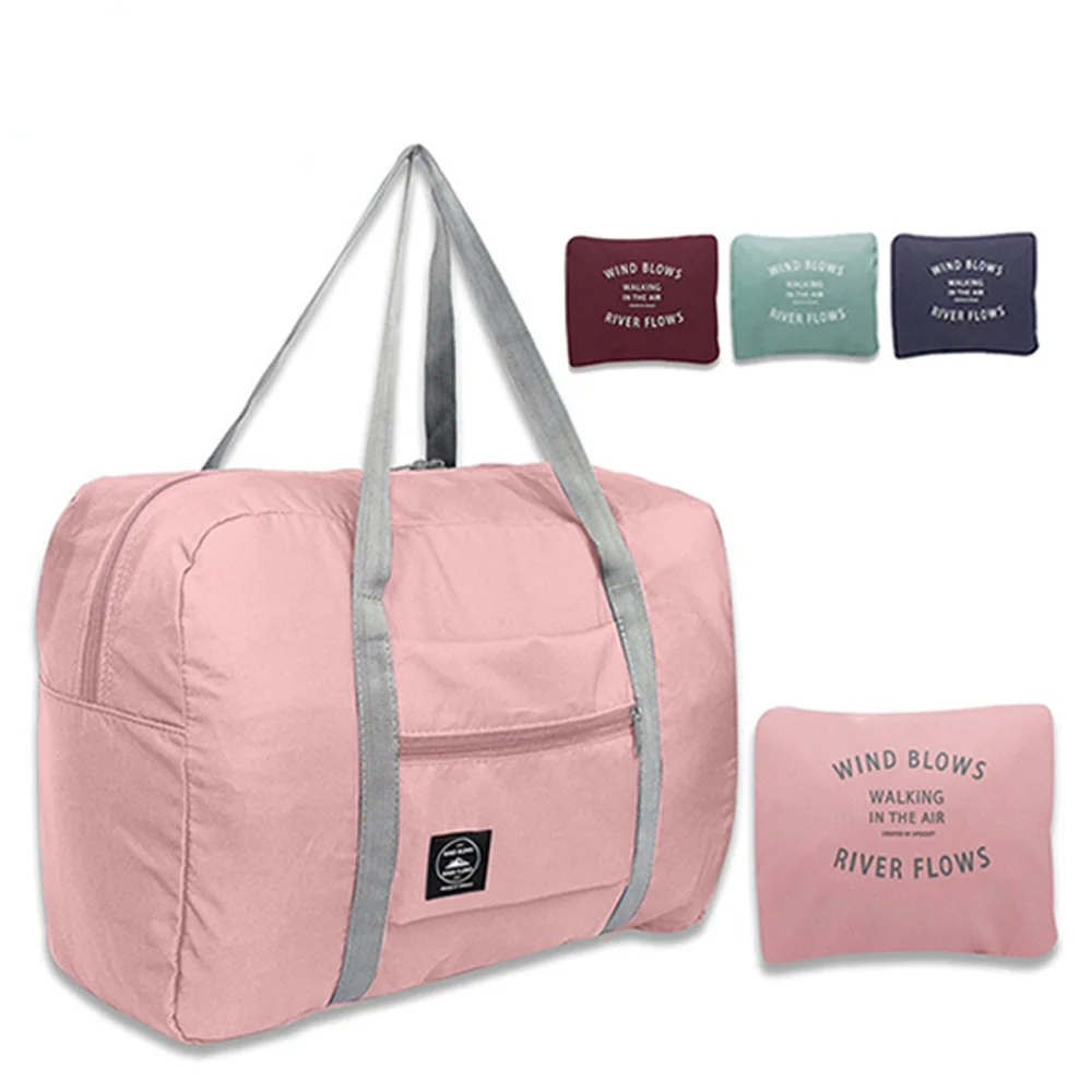 Складная дорожная сумка, нейлоновые женские сумки, большая вместительная сумка для ручной клади, вещевой набор на ночь для леди, мужская городская сумка, спортивная сумка Изображение 0