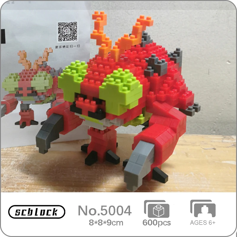 SC 5004 Аниме Digimon Tentomon Bettle Digital Monster Домашнее Животное DIY Мини Алмазные Блоки Кирпичи Строительная Игрушка Для Детей Без Коробки Изображение 0