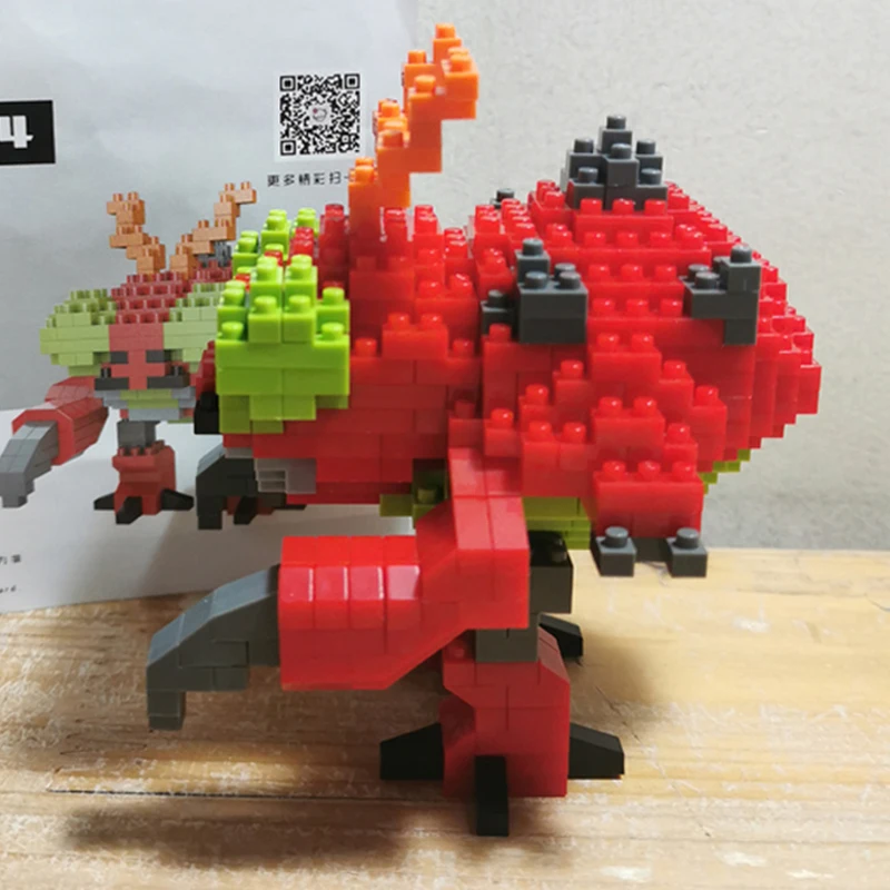 SC 5004 Аниме Digimon Tentomon Bettle Digital Monster Домашнее Животное DIY Мини Алмазные Блоки Кирпичи Строительная Игрушка Для Детей Без Коробки Изображение 3