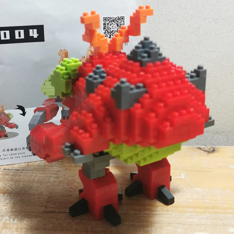 SC 5004 Аниме Digimon Tentomon Bettle Digital Monster Домашнее Животное DIY Мини Алмазные Блоки Кирпичи Строительная Игрушка Для Детей Без Коробки Изображение 4