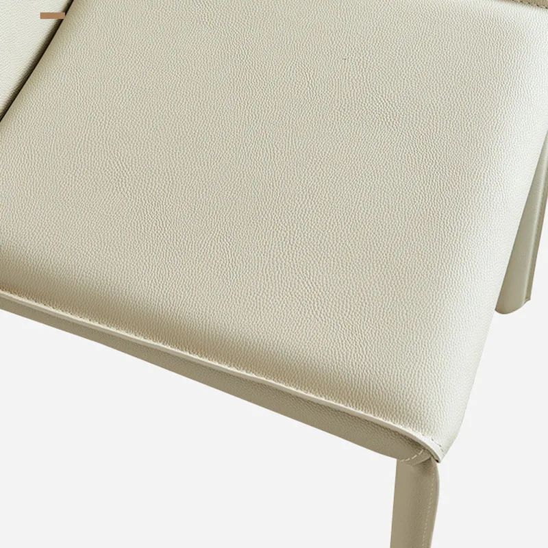 Роскошный Кожаный обеденный стул Скандинавского дизайна, Эргономичный стул для гостиной, кухонный стул для офиса, Балкон, спальня, Гостиничная мебель Silla Comedor Изображение 3