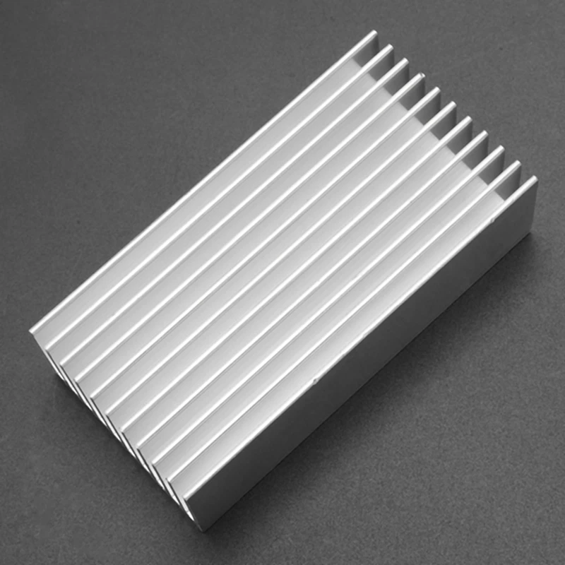 Серебристый алюминиевый радиатор радиатора 100x50x30 мм Изображение 1