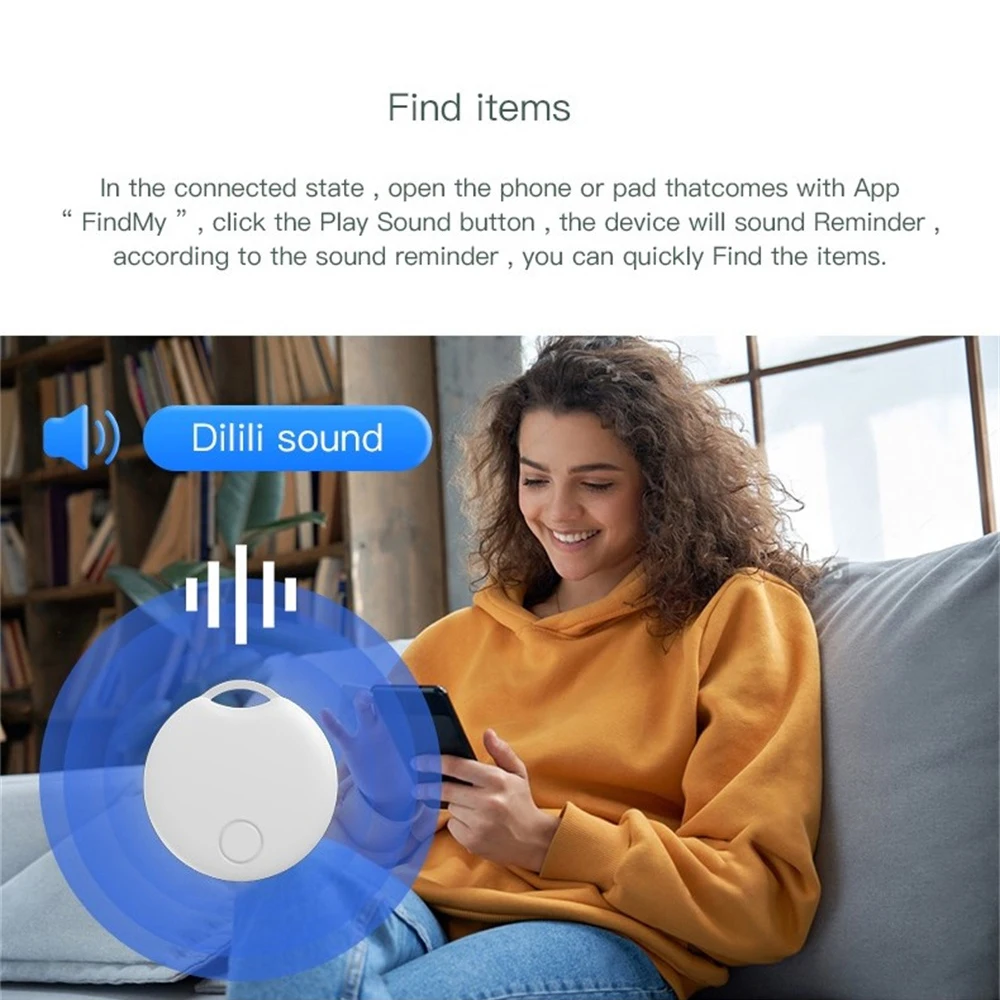 2023 Новый мини-GPS-трекер для Apple, устройство защиты от потери для пожилых людей, детей, домашних животных, работает с инструментами Apple Find My Locater Изображение 4