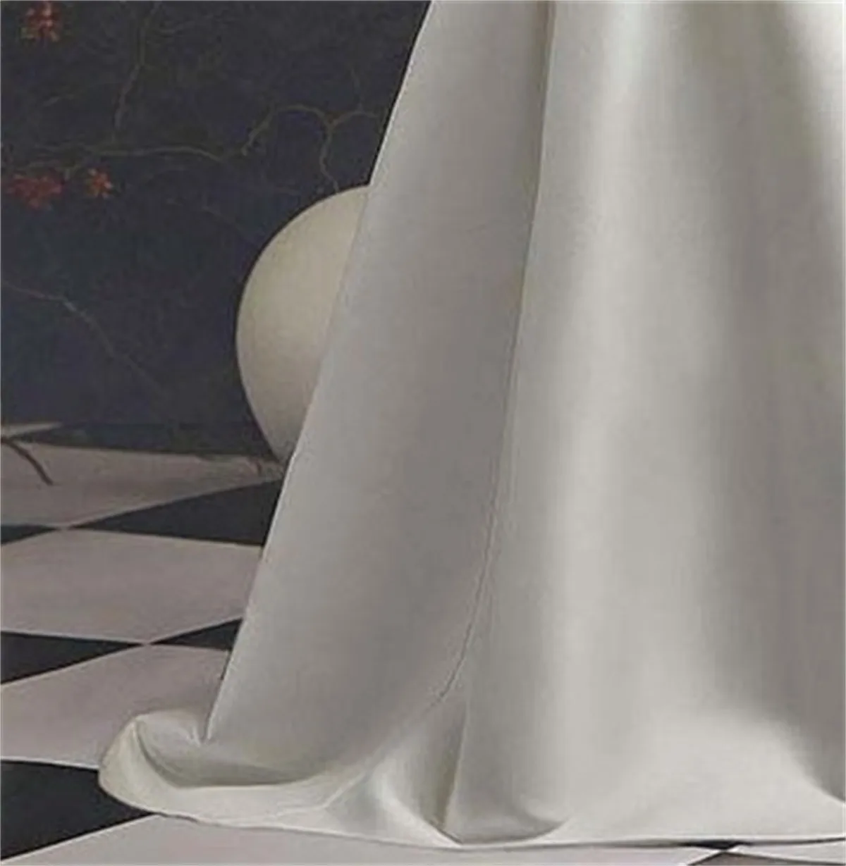 Цветочница платье белого атласа, вышитый бисером кружева линии свадебное элегантное помет цветок ребенка первой Евхаристии, день рождения платье Изображение 5