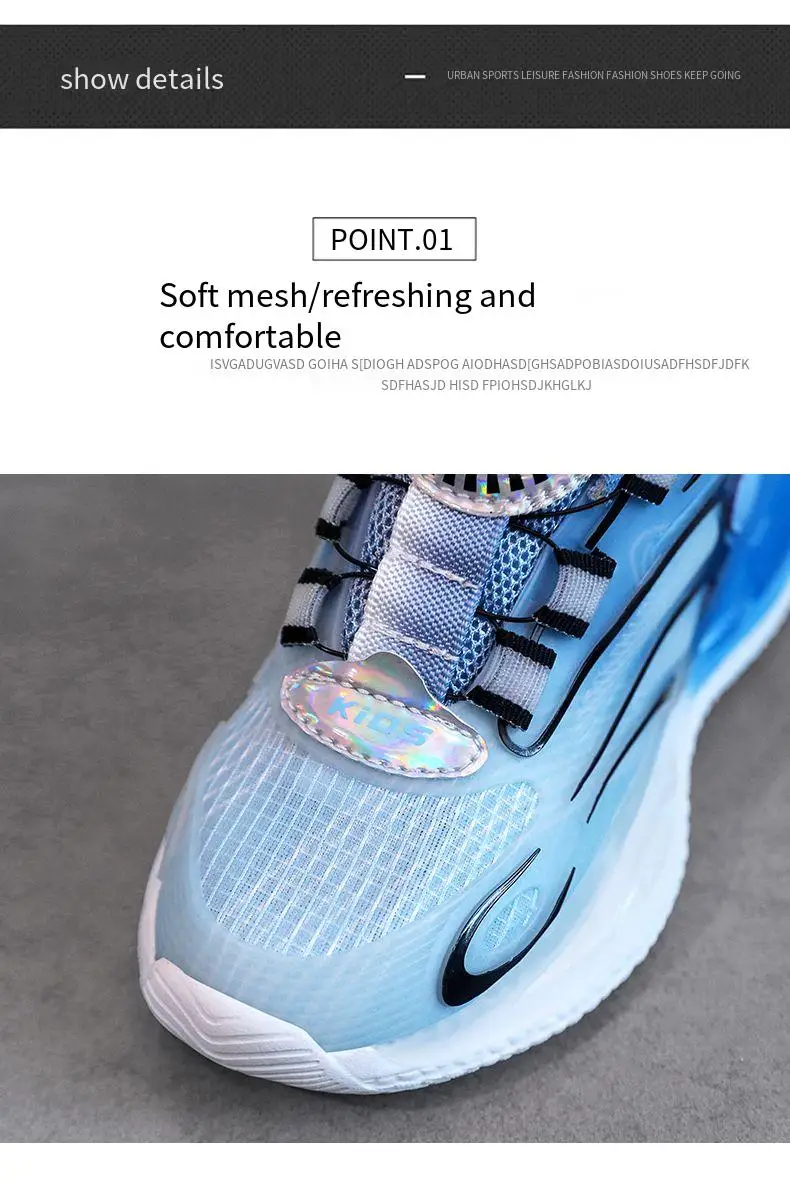Новая детская баскетбольная обувь 2023 года, баскетбольная обувь на пуговицах, дышащие нескользящие кроссовки для мальчиков и девочек Изображение 2