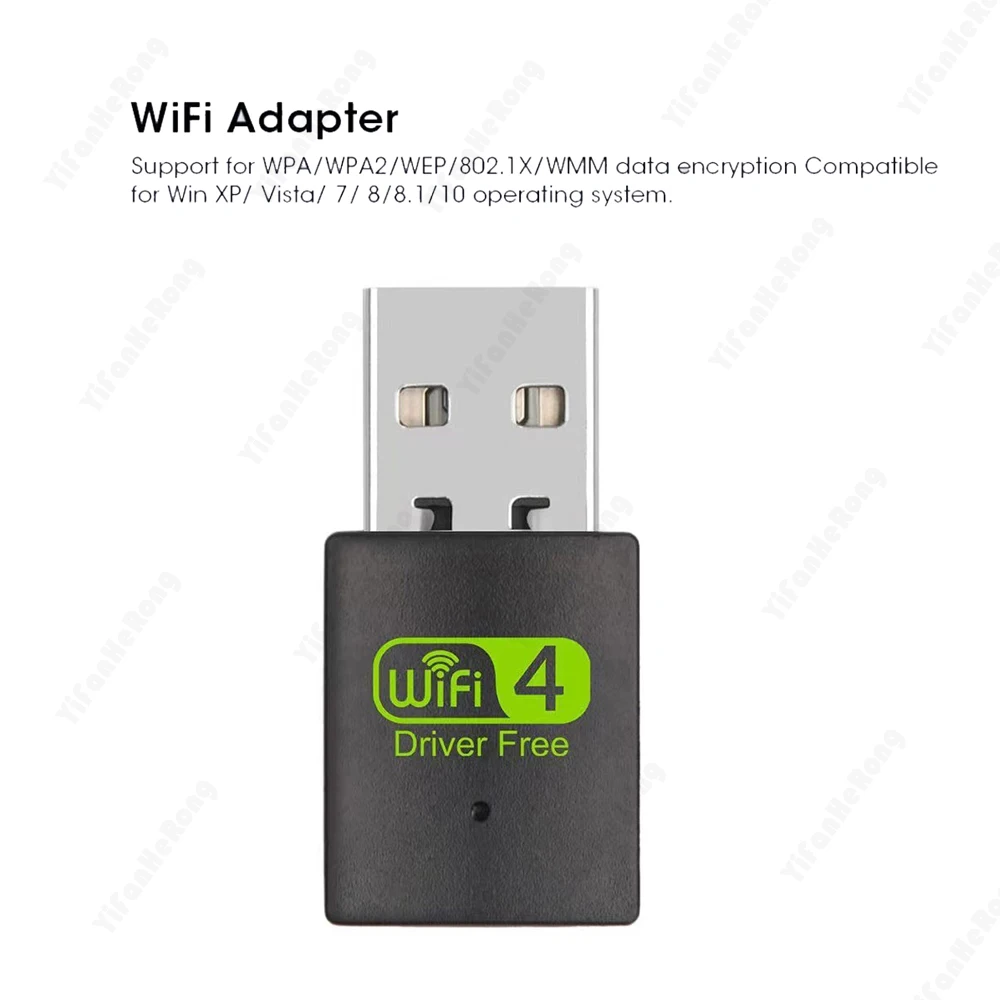 300 Мбит/с Mini USB WiFi адаптер Бесплатный драйвер Wi-Fi ключ Беспроводная сетевая карта для настольных ПК Ноутбук Сетевая карта Wi-Fi Windows Изображение 4