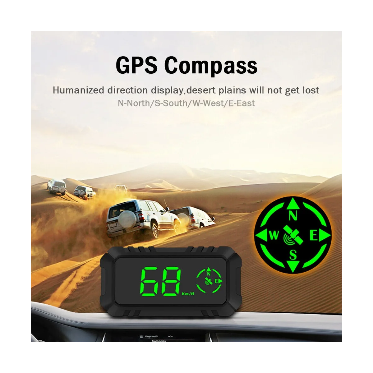 Универсальный автомобильный HUD G7, автомобильный GPS, головной дисплей, Указатель скорости, измеритель скорости, расходные материалы для автомобилей Изображение 1