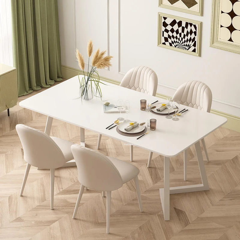 Современный обеденный стол из массива дерева, кухонная мебель, обеденные столы, Креативная бытовая Небольшая квартира, Высококлассный Ресторанный стол Изображение 0