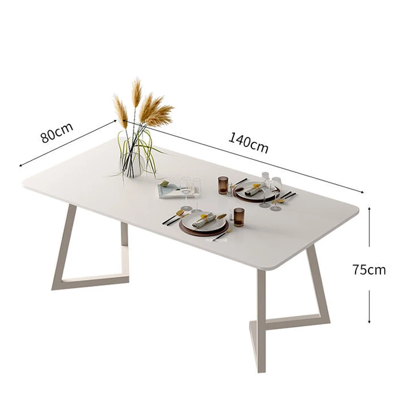 Современный обеденный стол из массива дерева, кухонная мебель, обеденные столы, Креативная бытовая Небольшая квартира, Высококлассный Ресторанный стол Изображение 5