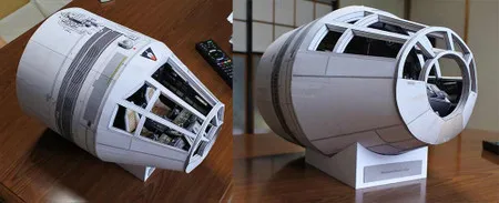 1/12 космическая капсула Falcon, 3D бумажная модель, игрушка ручной работы 