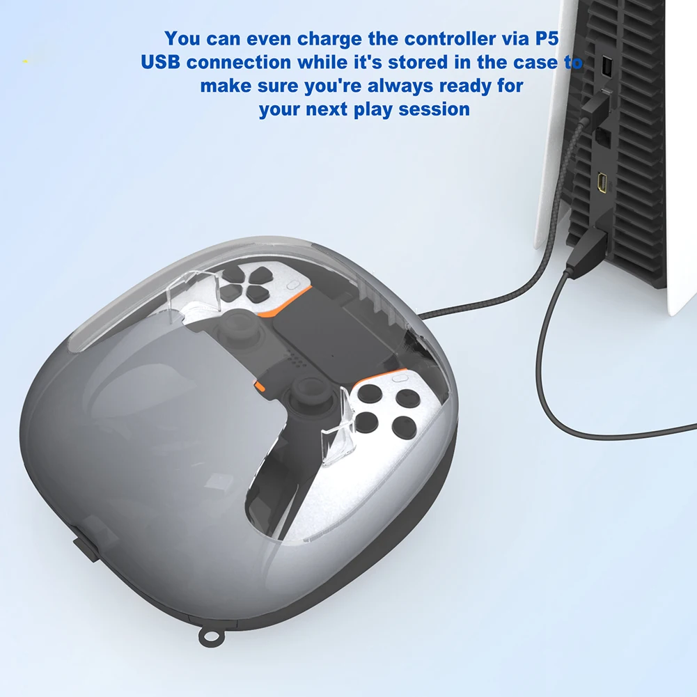 Сумка для портативного контроллера для Playstation 5, защитный чехол для геймпада, чехол для хранения игровой консоли, чехол для переноски на открытом воздухе для PS5 Изображение 4