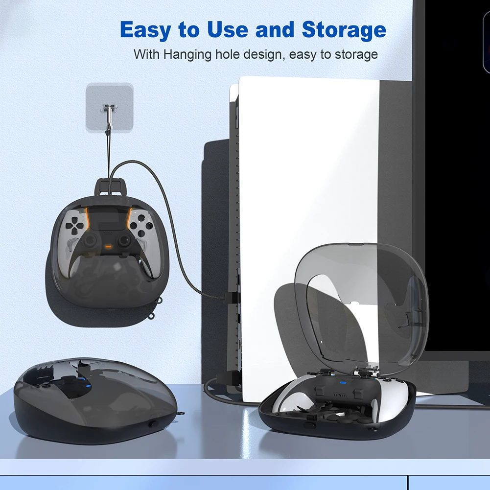 Сумка для портативного контроллера для Playstation 5, защитный чехол для геймпада, чехол для хранения игровой консоли, чехол для переноски на открытом воздухе для PS5 Изображение 5