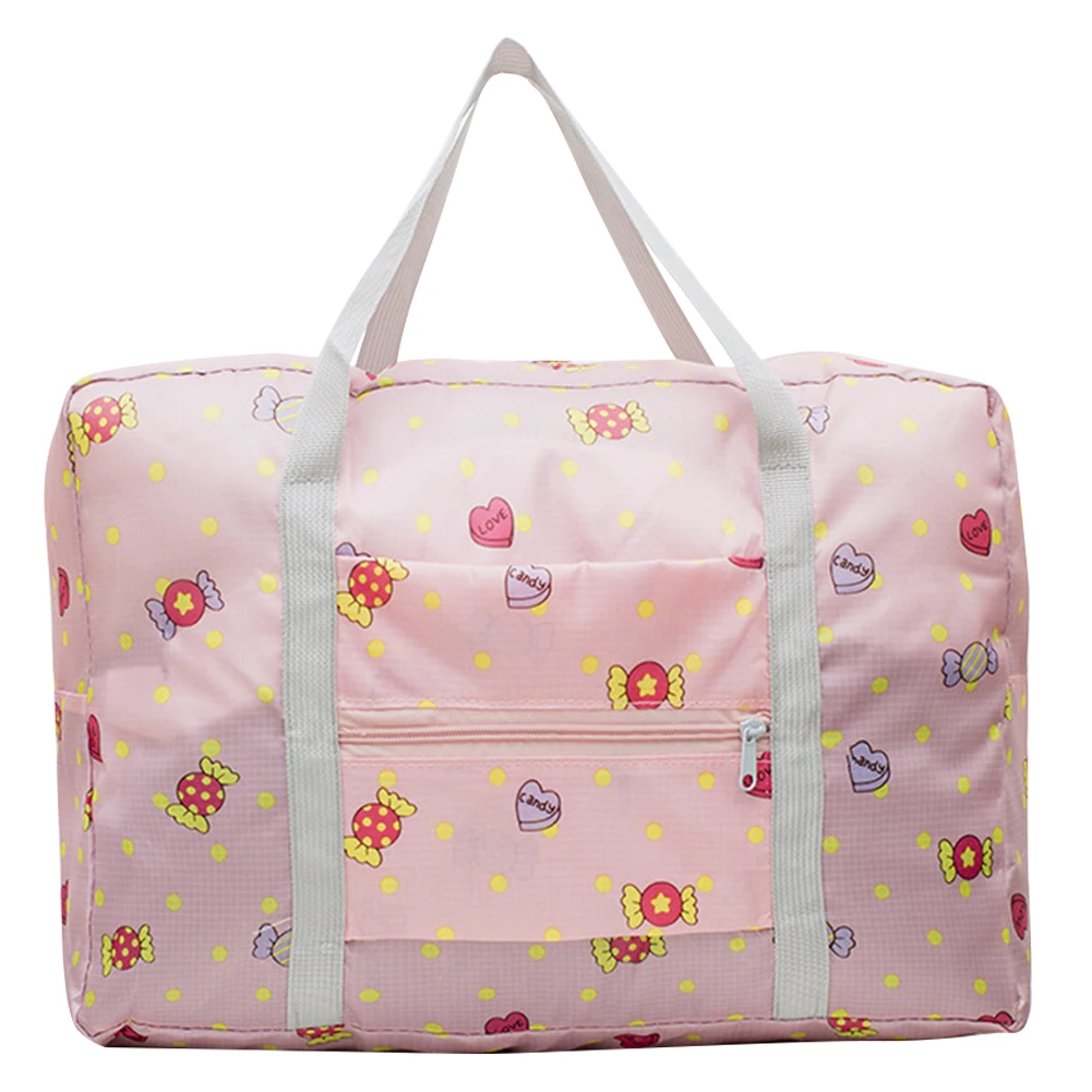 Женский упаковочный органайзер, вместительная сумка для хранения одежды, водонепроницаемая застежка-молния с рукавом-тележкой для короткой поездки для женщин Изображение 4