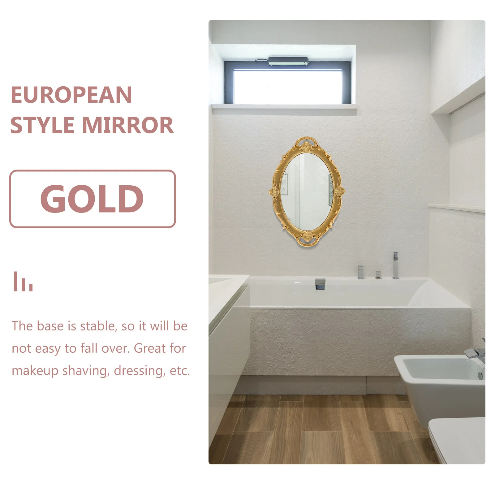 Европейский комод с зеркалом, письменный стол, Европейский туалетный столик в стиле ретро, Винтажные зеркала, Настенный декор для ванной комнаты, украшения Изображение 1