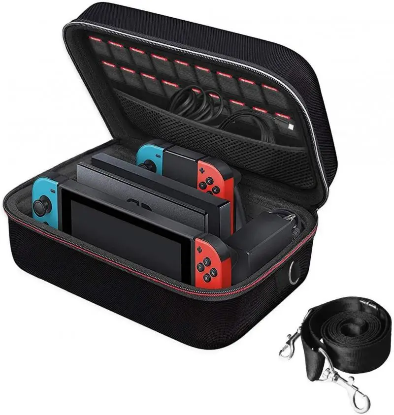 Большой портативный дорожный чехол для хранения Nintendo Switch Сумка для хранения Ns Host Bag Аксессуары для полного хранения портативных сумок через плечо Изображение 0